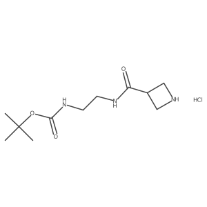 tert-butyl N-{2-[(azetidin-3-yl)formamido]ethyl}carbamate hydrochloride结构式
