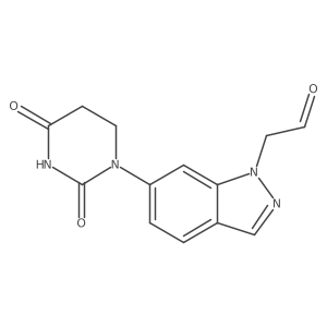 2-[6-(2,4-dioxo-1,3-diazinan-1-yl)-1H-indazol-1-yl]acetaldehyde结构式