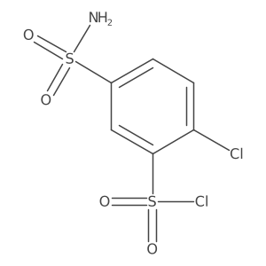 2-Chloro-5-sulfamoylbenzene-1-sulfonyl chloride Structure