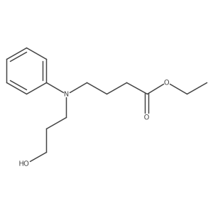Ethyl 4-[(3-hydroxypropyl)phenylamino]butanoate结构式