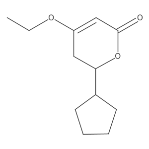 2H-Pyran-2-one, 6-cyclopentyl-4-ethoxy-5,6-dihydro- Structure