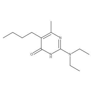 5-Butyl-2-(diethylamino)-6-methyl-4(3H)-pyrimidinone结构式