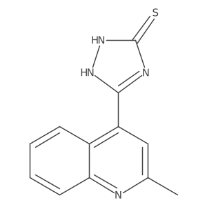 1,2-Dihydro-5-(2-methyl-4-quinolinyl)-3H-1,2,4-triazole-3-thione结构式