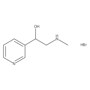 2-(Methylamino)-1-pyridin-3-ylethanol hydrobromide Structure