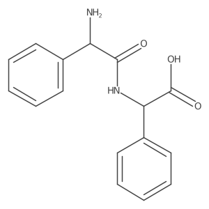 (2S)-{[(2S)-2-Amino-2-phenylacetyl]amino}(phenyl)acetic acid结构式