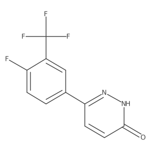 6-[4-fluoro-3-(trifluoromethyl)phenyl]-3(2H)-pyridazinone Structure