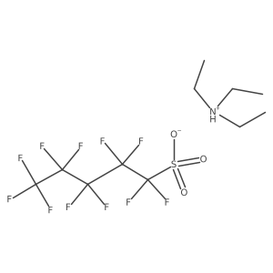 Triethylammonium perfluoropentane sulfonate Structure
