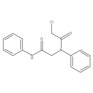 Acetamide, 2-chloro-N-[2-oxo-1-(phenylamino)ethy结构式