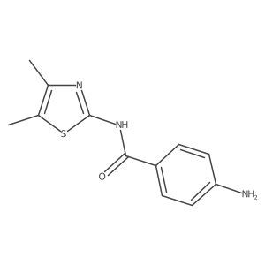 4-Amino-n-(4,5-dimethyl-thiazol-2-yl)-benzamide结构式