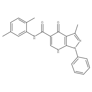 N-(2,5-dimethylphenyl)-3-methyl-4-oxo-1-phenyl-4,7-dihydro-1H-pyrazolo[3,4-b]pyridine-5-carboxamide Structure