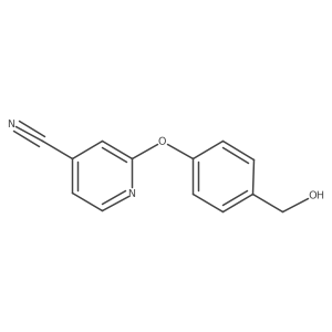 2-[4-(Hydroxymethyl)phenoxy]-4-pyridinecarbonitrile Structure