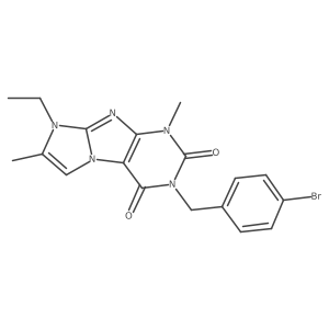 3-(4-bromobenzyl)-8-ethyl-1,7-dimethyl-1H-imidazo[2,1-f]purine-2,4(3H,8H)-dione Structure