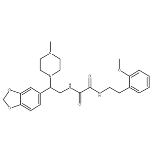 N1-(2-(benzo[d][1,3]dioxol-5-yl)-2-(4-methylpiperazin-1-yl)ethyl)-N2-(2-methoxyphenethyl)oxalamide Structure