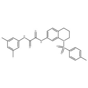 N1-(3,5-dimethylphenyl)-N2-(1-tosyl-1,2,3,4-tetrahydroquinolin-7-yl)oxalamide结构式