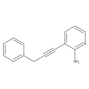 3-(3-Phenylprop-1-ynyl)pyridine-2-amine结构式
