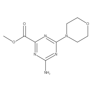Methyl 4-amino-6-(morpholin-4-yl)-1,3,5-triazine-2-carboxylate Structure