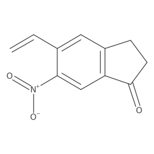 6-Nitro-5-vinyl-indan-1-one结构式