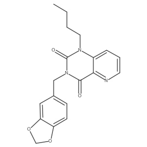 3-(1,3-benzodioxol-5-ylmethyl)-1-butylpyrido[3,2-d]pyrimidine-2,4(1H,3H)-dione结构式