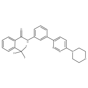 N-(3-(6-morpholinopyridazin-3-yl)phenyl)-2-(trifluoromethyl)benzamide结构式