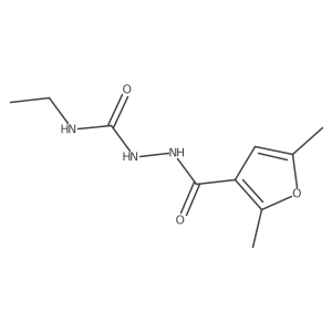 2,5-Dimethyl-3-furancarboxylic acid 2-[(ethylamino)carbonyl]hydrazide Structure