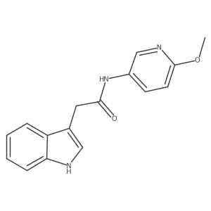 2-(1H-indol-3-yl)-N-(6-methoxypyridin-3-yl)acetamide Structure