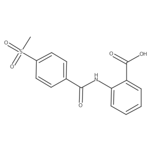 2-[[4-(Methylsulfonyl)benzoyl]amino]benzoic acid结构式