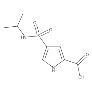 4-[(propan-2-yl)sulfamoyl]-1H-pyrrole-2-carboxylic acid Structure