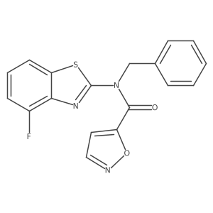 N-benzyl-N-(4-fluorobenzo[d]thiazol-2-yl)isoxazole-5-carboxamide Structure
