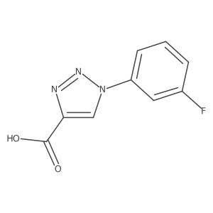 1-(3-fluorophenyl)-1H-1,2,3-triazole-4-carboxylic acid Structure