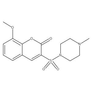 8-methoxy-3-[(4-methylpiperazin-1-yl)sulfonyl]-2H-chromen-2-one Structure