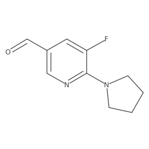 5-Fluoro-6-(pyrrolidin-1-yl)nicotinaldehyde Structure