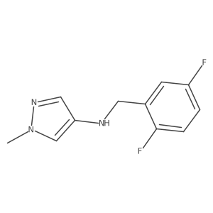 N-(2,5-Difluorobenzyl)-1-methyl-1H-pyrazol-4-amine Structure