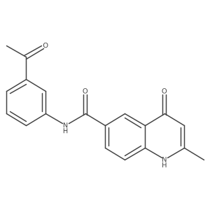N-(3-acetylphenyl)-4-hydroxy-2-methylquinoline-6-carboxamide Structure