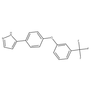5-[4-[3-(trifluoromethyl)phenoxy]phenyl]-1H-pyrazole结构式