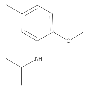 2-methoxy-5-methyl-N-(propan-2-yl)aniline Structure