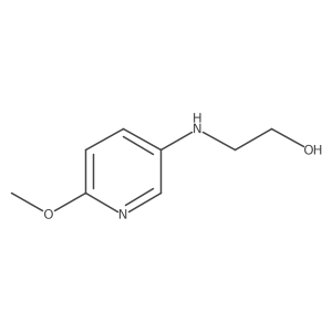 2-[(6-Methoxypyridin-3-yl)amino]ethan-1-ol结构式