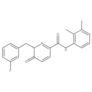N-(2,3-dimethylphenyl)-1-(3-fluorobenzyl)-6-oxo-1,6-dihydropyridazine-3-carboxamide Structure