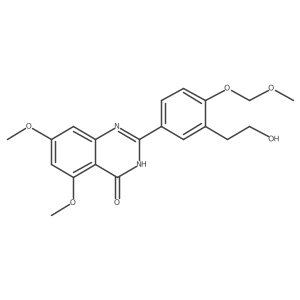 2-[3-(2-hydroxy-ethyl)-4-methoxymethoxy-phenyl]-5,7-dimethoxy-3H-quinazolin-4-one Structure