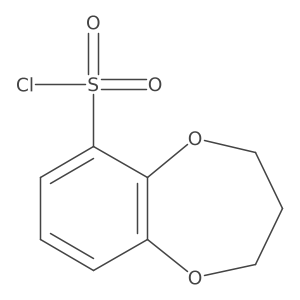 3,4-dihydro-2H-1,5-benzodioxepine-6-sulfonyl chloride Structure