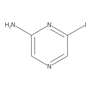 6-Iodo-2-pyrazinamine结构式