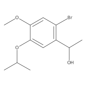 1-(2-Bromo-5-isopropoxy-4-methoxyphenyl)ethanol Structure