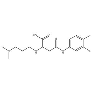 4-((3-Chloro-4-methylphenyl)amino)-2-((3-(dimethylamino)propyl)amino)-4-oxobutanoic acid Structure