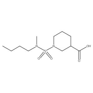 1-[Butyl(methyl)sulfamoyl]piperidine-3-carboxylic acid Structure