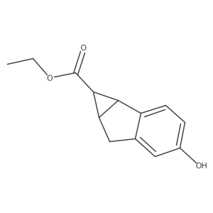 ethyl (1S,1aS,6aR)-4-hydroxy-1,1a,6,6a-tetrahydrocyclopropa[a]indene-1-carboxylate Structure