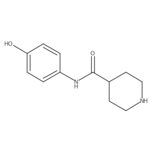 N-(4-hydroxyphenyl)piperidine-4-carboxamide结构式