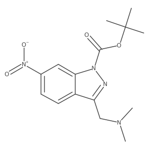 Tert-butyl 3-((dimethylamino)methyl)-6-nitro-1H-indazole-1-carboxylate Structure