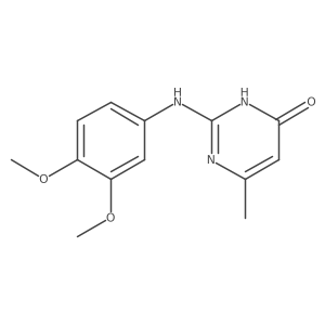 2-[(3,4-Dimethoxyphenyl)amino]-6-methylpyrimidin-4(3H)-one Structure