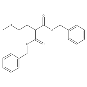 2-Methoxyethyl-malonic acid dibenzyl ester Structure