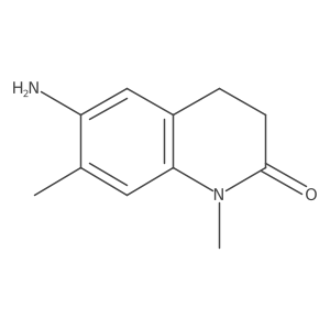 6-amino-1,7-dimethyl-3,4-dihydroquinolin-2(1H)-one结构式