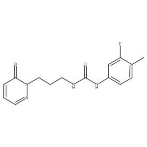 1-(3-fluoro-4-methylphenyl)-3-(3-(6-oxopyridazin-1(6H)-yl)propyl)urea Structure
